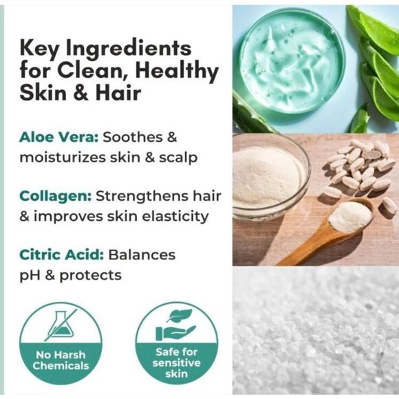 NURTURE VALLEY - NWT - Rinse-Free Body Wash & Shampoo 8 fl oz Waterless Cleanser - Picture 10 of 11